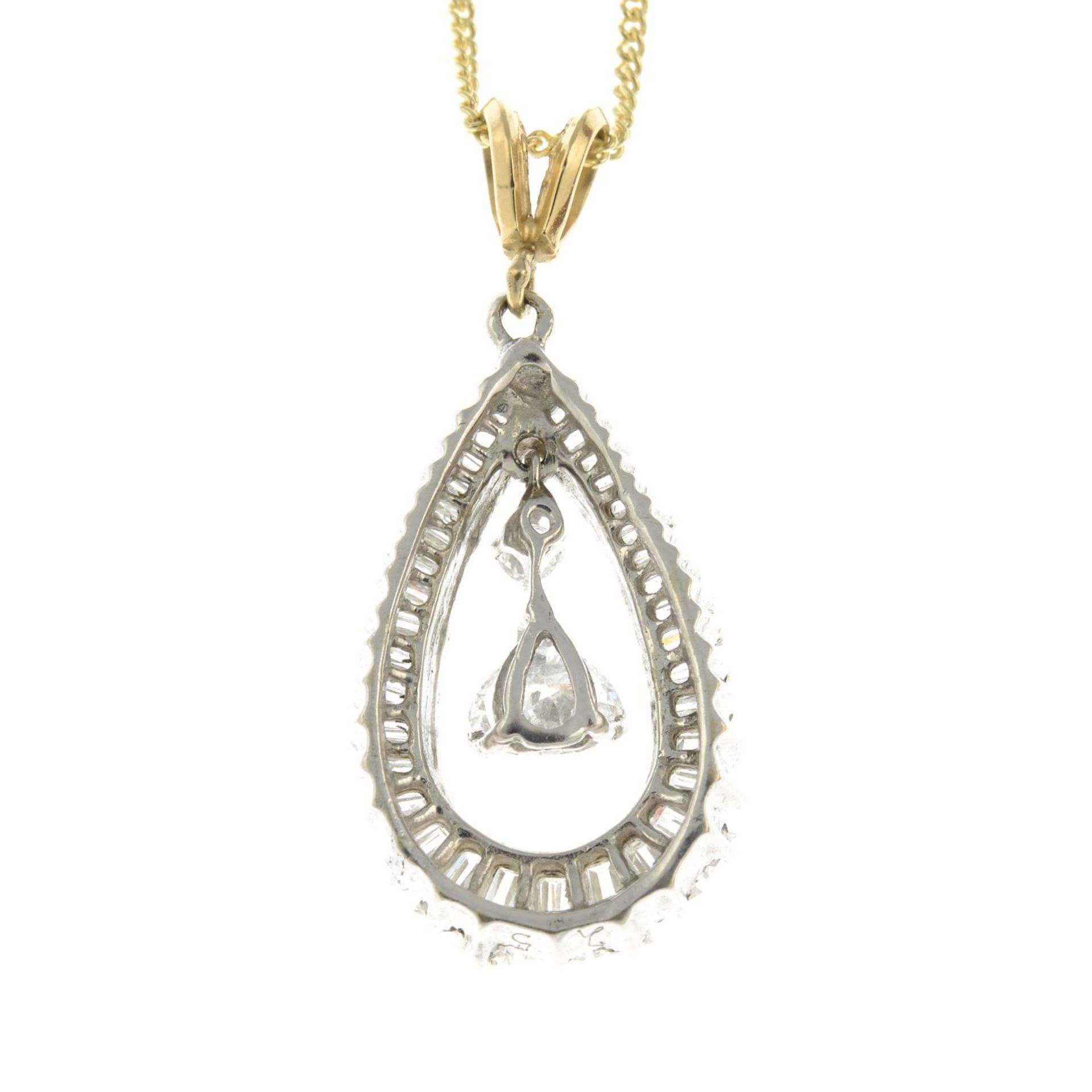 A vari-cut diamond pendant, - Image 2 of 3