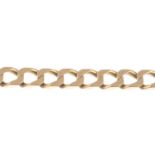 (65960) A bracelet.Clasp AF.Stamped 375.Length 21cms.