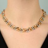 An 18ct gold 'Fleur-de-Lis' necklace,