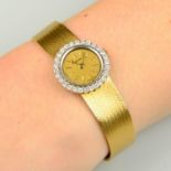 A lady's 1970s 18ct gold diamond wristwatch, by Kutchinsky.