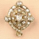 A late 19th century old-cut diamond brooch.Estimated total old-cut diamond weight 1.50cts,