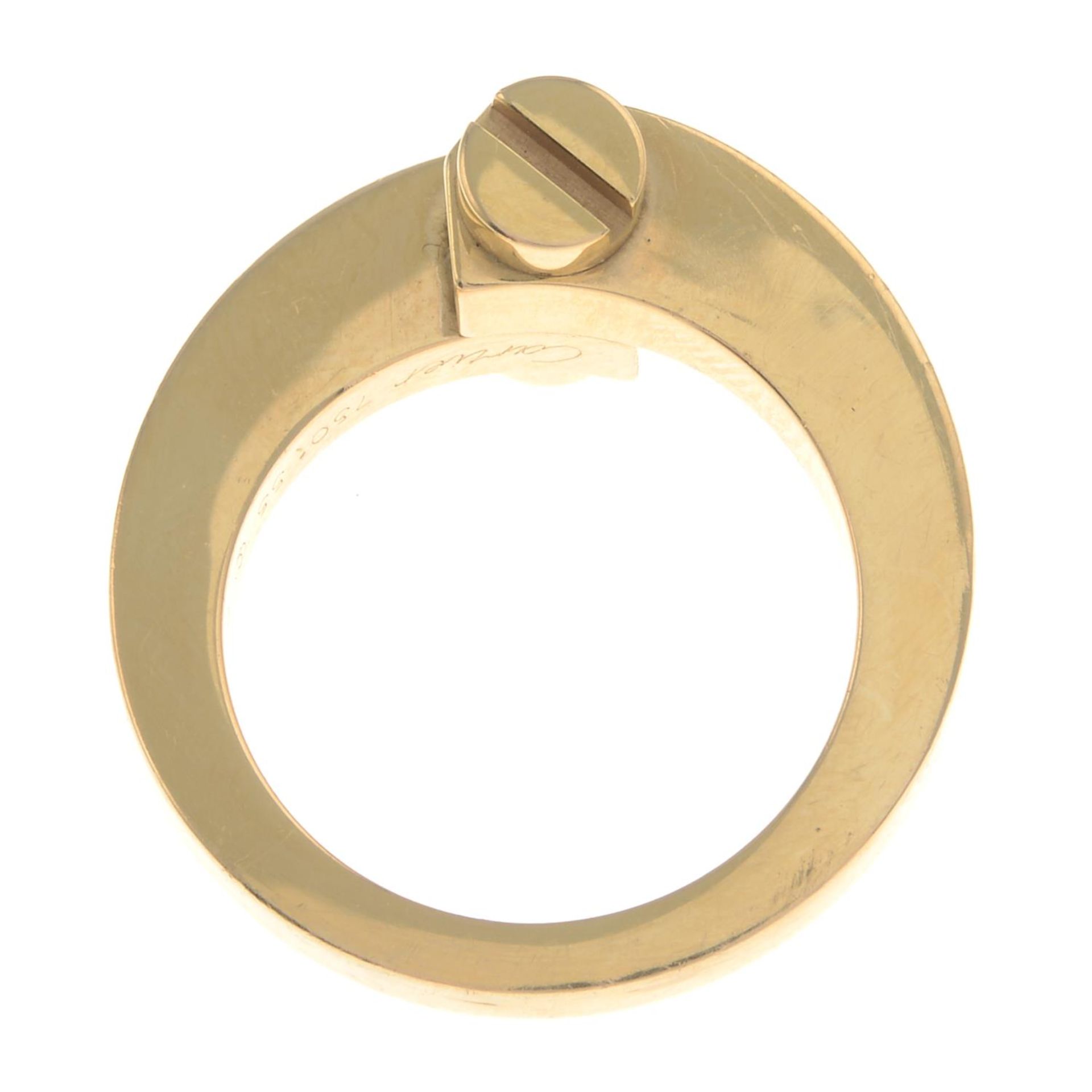 A screw-head motif 'Menotte' ring, by Cartier. - Bild 3 aus 5
