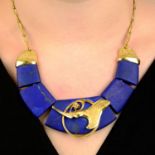 A lapis lazuli 'Surprise' necklace, by Arundo.Italian marks, stamped 750.