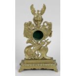 A late 19th century gilt metal pocket watch stand,