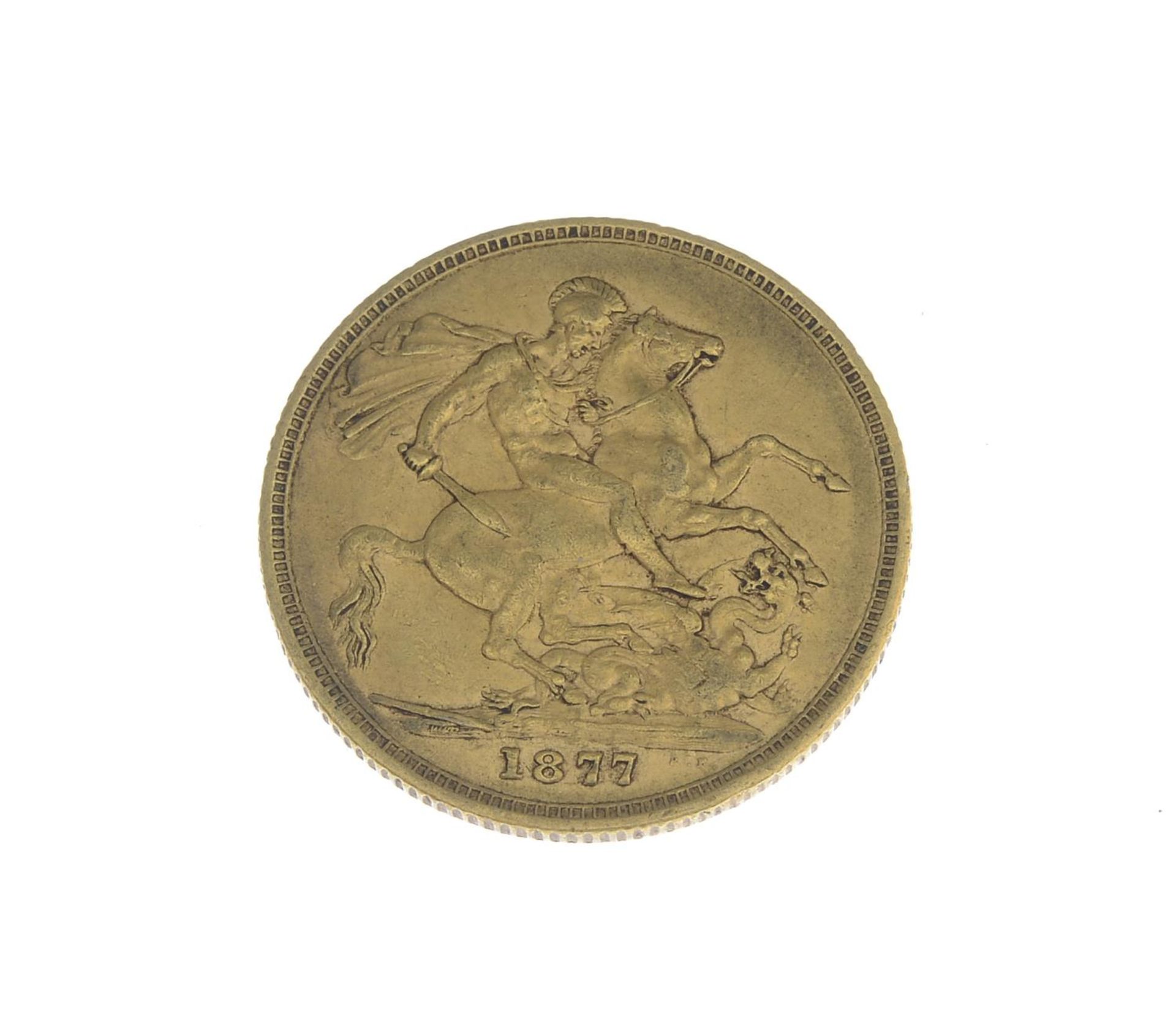 Victoria, Sovereign 1877M (S 3857). - Bild 2 aus 2