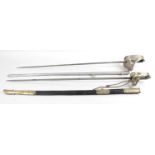 A 19th century military officers sword,