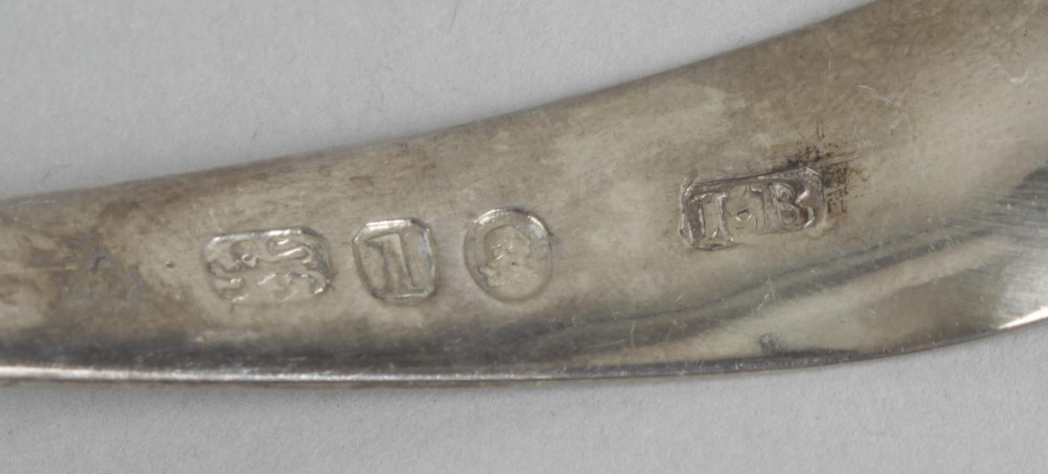 A Georgian silver mote spoon, - Image 6 of 6