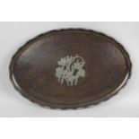 A Hugh Wallis Arts and Crafts copper tray,