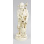 A 19th century carved ivory okimono,