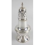 An Edwardian silver caster,