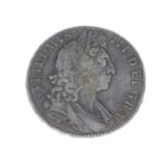 William III, Halfcrown 1697C (Chester mint), regnal year NONO (S 3489).