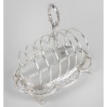 A Victorian silver toast rack,