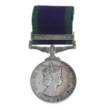 General Service Medal 1962-2007, Malay Peninsula clasp, named to 'C 4186195 Sgt.