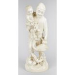 A 19th century carved ivory okimono,