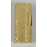 A cased Dunhill gold plated cigarette lighter,