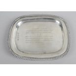 An early George V Scottish silver small salver or dish,