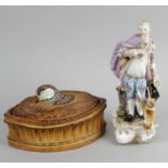 A 19th century continental porcelain figure,