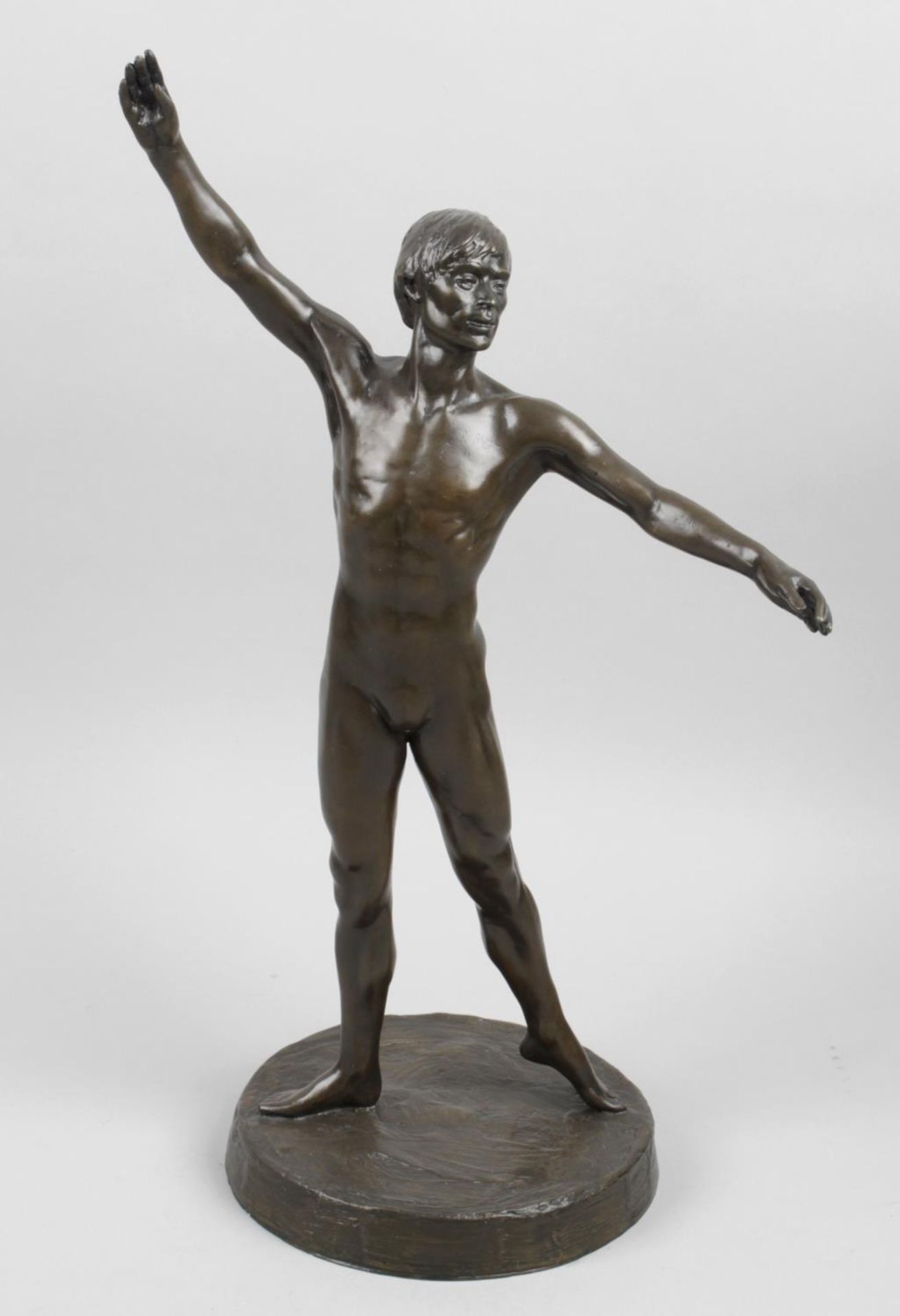 A modern bronze figure,
