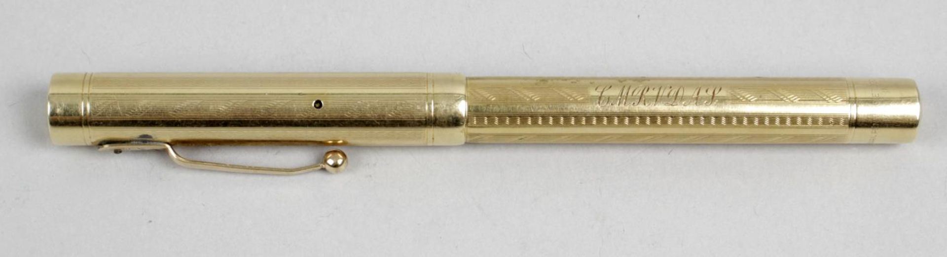 A 15ct gold Swan Mabie Todd fountain pen,