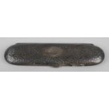An early 20th century silver spectacles case,