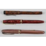 A Majestic No 1 lever self filler fountain pen,