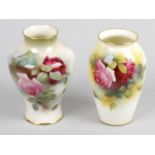 A Royal Worcester bone china vase,