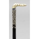 A 19th century Anglo Indian walking cane,