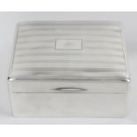 A 1920's silver mounted table cigarette box,