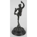 A 19th century bronze figure modelled as Fortuna after Giambologna,