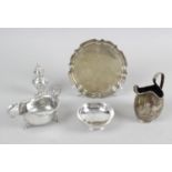 A group of assorted silver items,