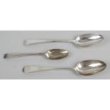 A George III silver table spoon in Old English pattern,