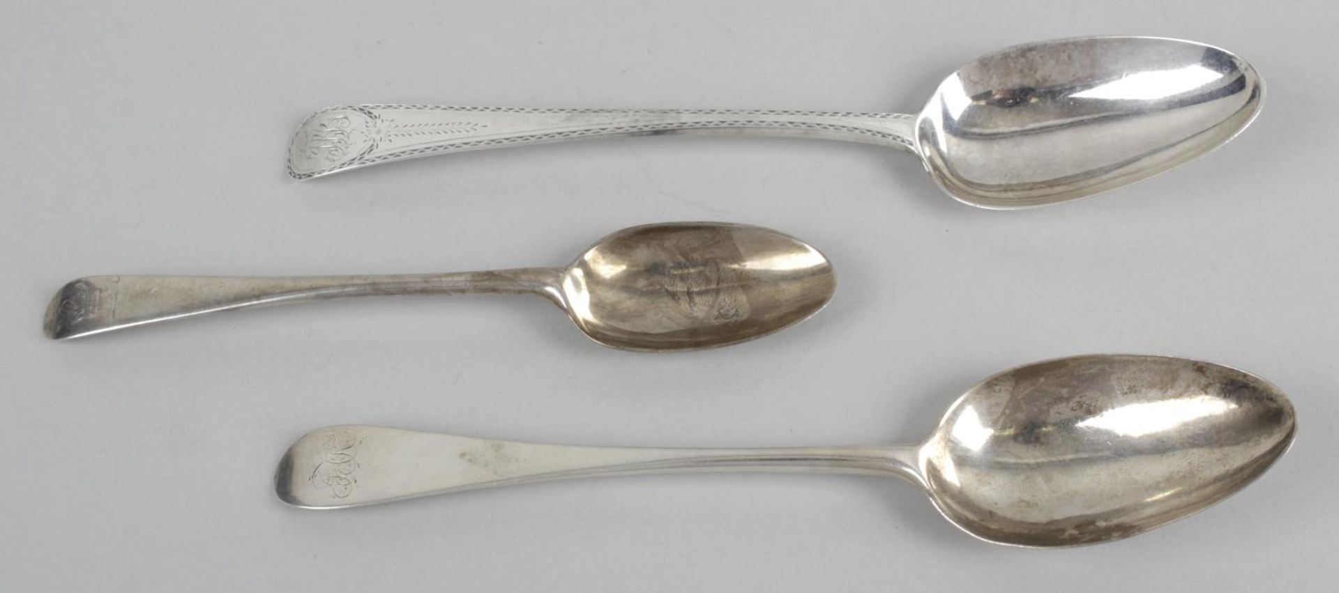 A George III silver table spoon in Old English pattern,