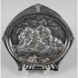 A white WMF pewter tray,