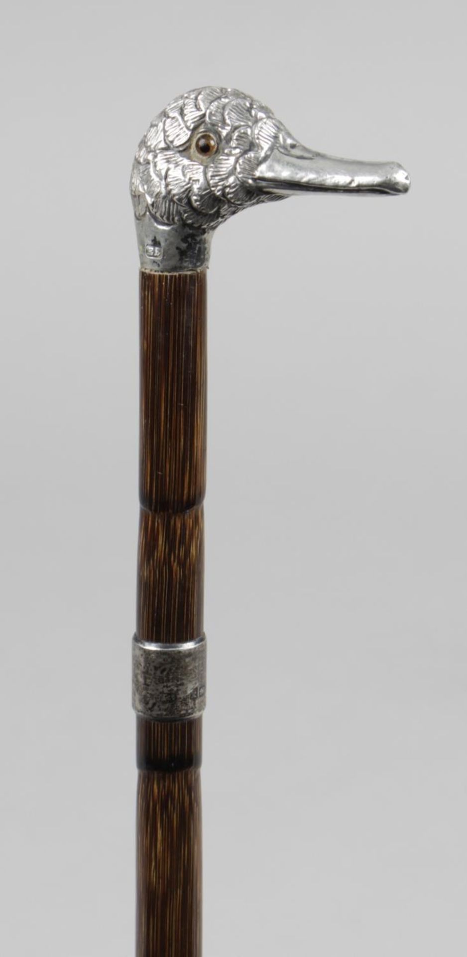 An Edwardian walking cane,