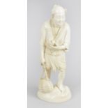 A 19th century carved ivory okimono,