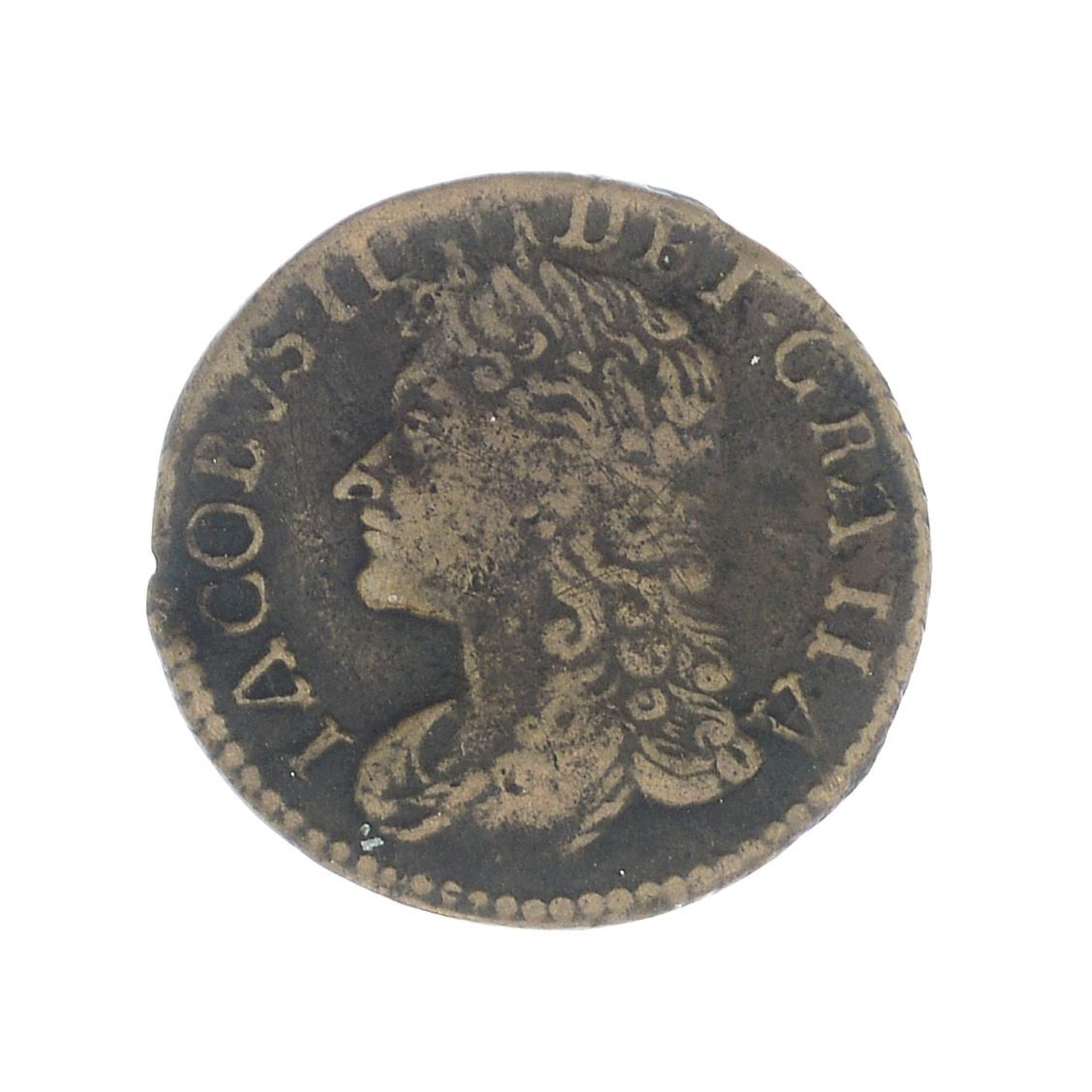 Ireland, James II, Gunmoney Sixpence, January 1689 (S 6583J).