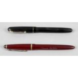 A Swan self filler Mabie Todd & Co Ltd fountain pen fitted with 14ct gold nib,