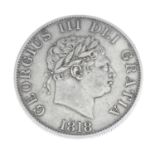 George III, Halfcrown 1818 (S 3789).