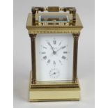 A modern Angelus brass cased repeater carriage clock,