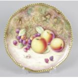 A Royal Worcester bone china plate,