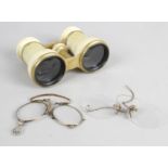 A pair of 19th century opera glasses,