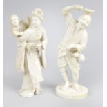 A 19th century carved ivory okimono,