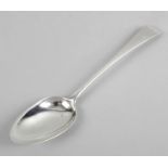 A Scottish provincial silver table spoon, in Old English style with monogrammed terminal.