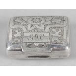 A George IV silver vinaigrette,