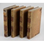 A bound set of twelve volumes Gibbon's Rome, each within tooled leather spines and boards.