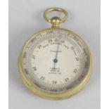 An early 20th century F J Gould compensated pocket barometer,