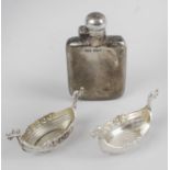 A group of assorted small silver novelty items,