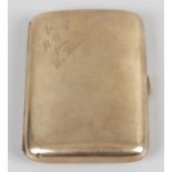 A 9ct gold cigarette case,