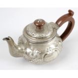 A George III silver bachelor teapot,