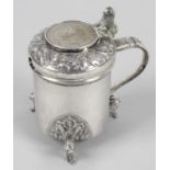 A Norwegian silver mustard pot,